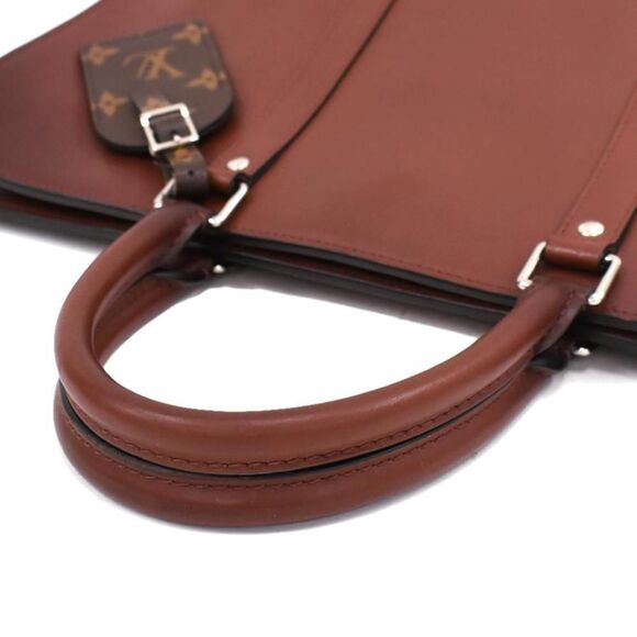 Louis Vuitton Sac Plat Horizontal Zip Briefcase Ombre Leather Acajous - Picture 7 of 8